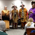 The Pokanoket Tribe performs at the Bristol Library