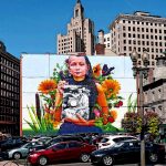 Princess Red Wing, well known Pokanoket historian featured on Providence mural