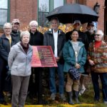 Land Acknowledgement marker installed at Warren Town Hall