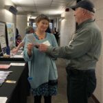 Sowams Project tables at Narragansett Bay Estuary Conference at RWU